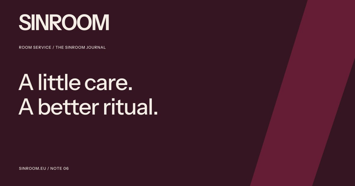 SINROOM Room service editorial cover: Sex toy care starts with the exact instructions