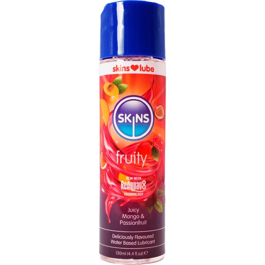 SKINS - FRUITY WATER-BASED LUBRICANT MANGO & PASSION FRUIT 130 ML