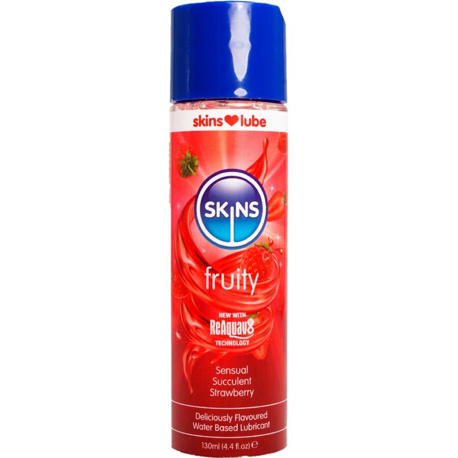 SKINS Fruity water-based lubricant strawberry 130 ml