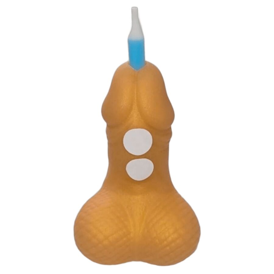 DIABLO PICANTE Penis birthday number candle golden
