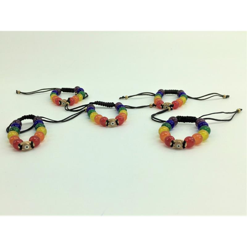 LGBT+ Pride and Turquish Eye Bracelet