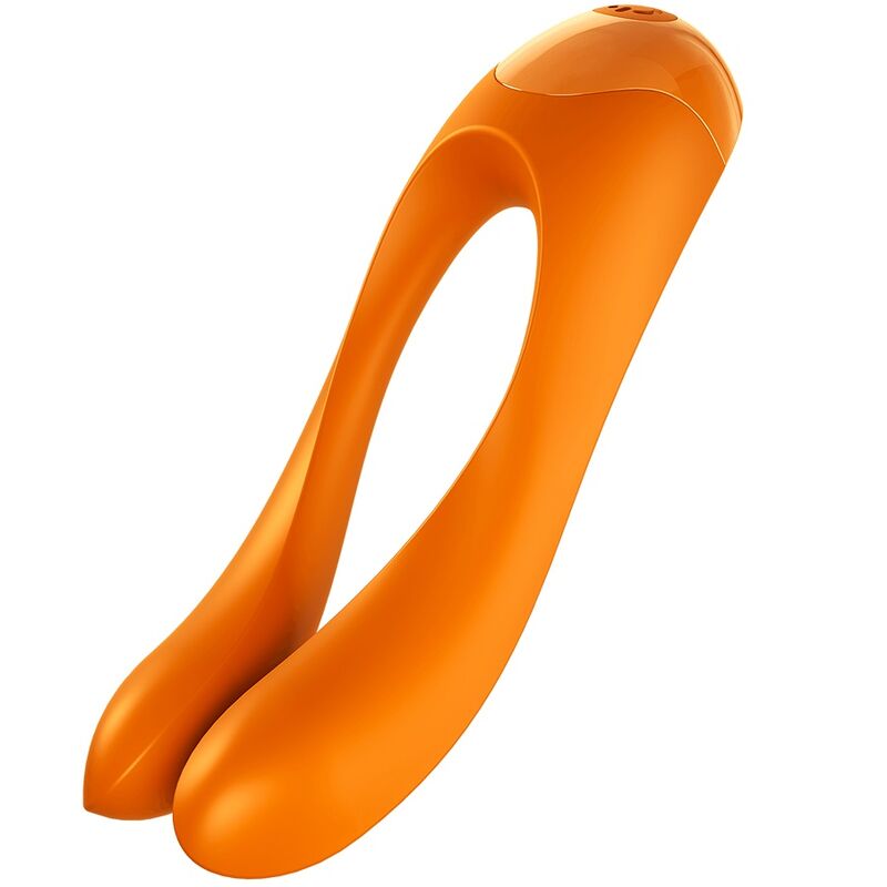 SATISFYER VIBRATOR Candy cane finger vibrator orange