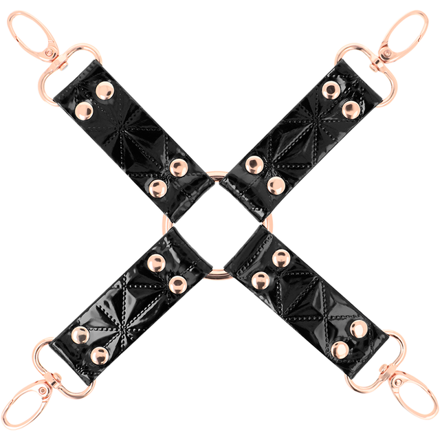BEGME BLACK EDITION Black edition vegan leather hog tie