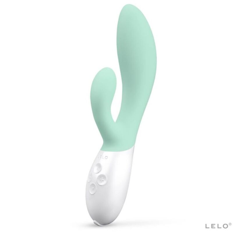 LELO Ina 3 green rabbit vibrator luxury seaweed