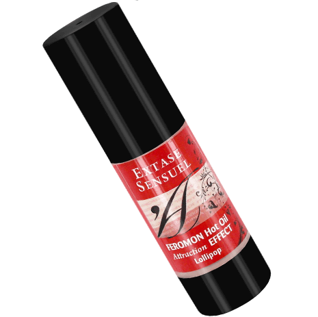 EXTASE SENSUAL Heating effect massage oil with lollipop pheromones 30 ml