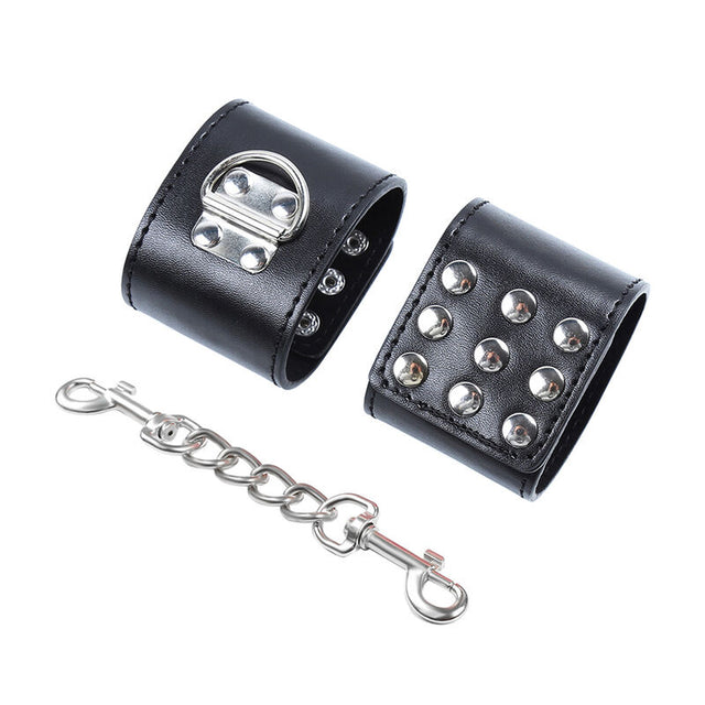 OHMAMA FETISH Wrist restraints snap fasten metal