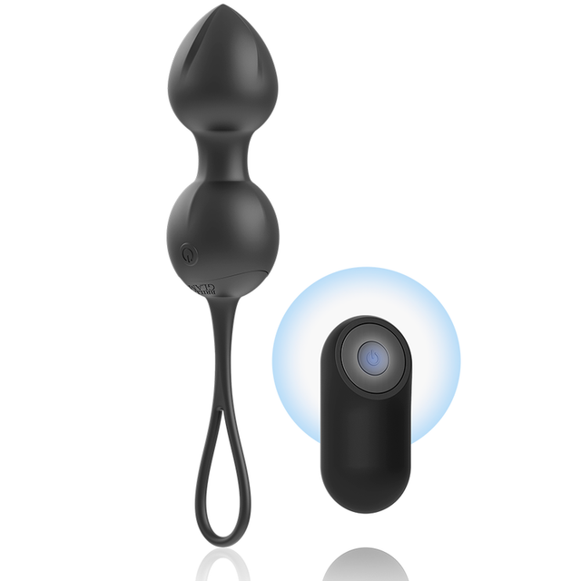BRILLY GLAM Vibrating kegel beads remote control