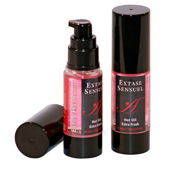 EXTASE SENSUAL Massage oil with extra fresh strawberry effect 30 ml