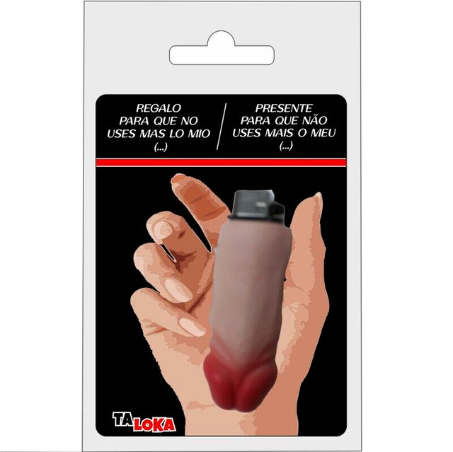 TALOKA Fantastic lighter in the shape of a flesh color penis