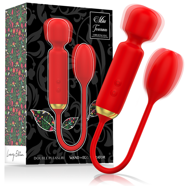 MIA Toscana double pleasure wand + vibrating egg