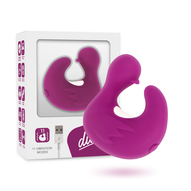 COVERME Duckymania rechargeable silicone stimulating duck thimble