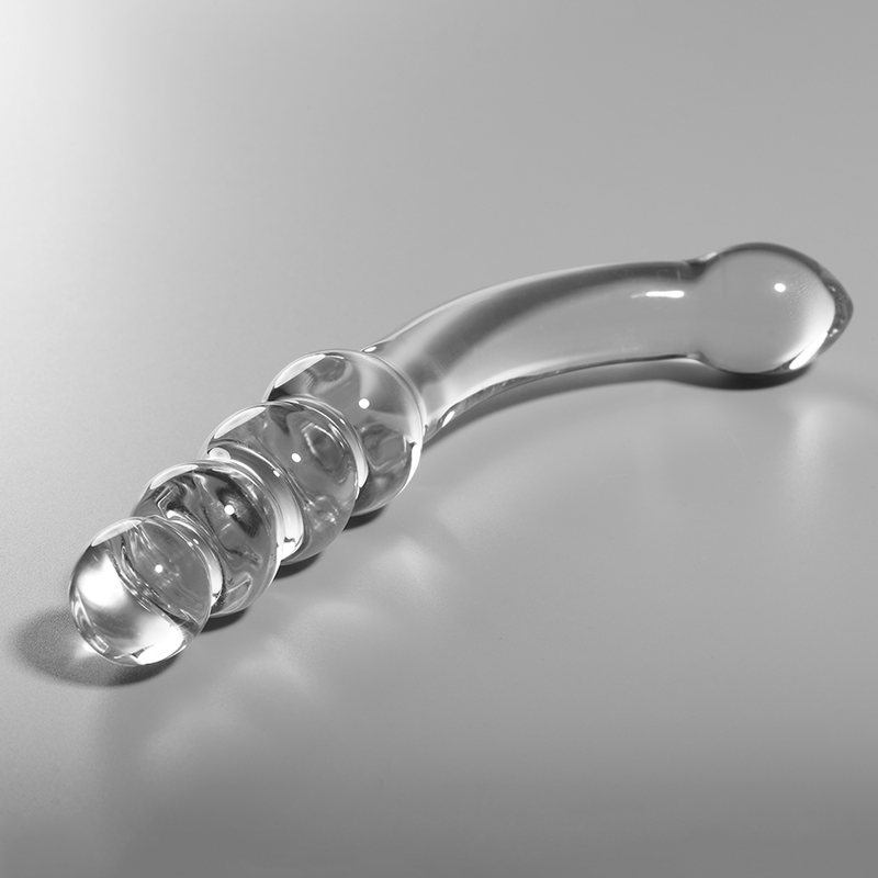 NEBULA SERIES BY IBIZA Model 14 dildo borosilicate glass clear 18.5 cm -o- 3 cm