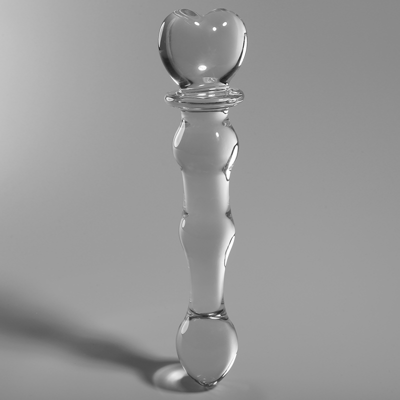 NEBULA SERIES BY IBIZA Model 21 dildo borosilicate glass clear 20.5 cm -o- 3.5 cm