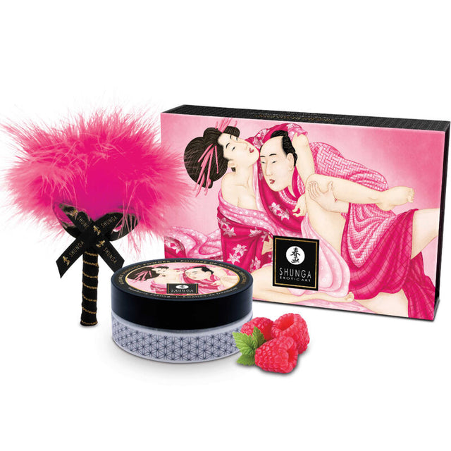 SHUNGA BODY POWER Edible massage powder kit raspberry