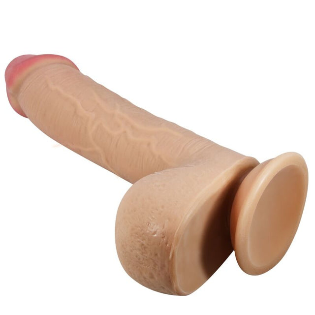 Sliding skin series realistic dildo with sliding skin suction cup flesh 23.4 cm