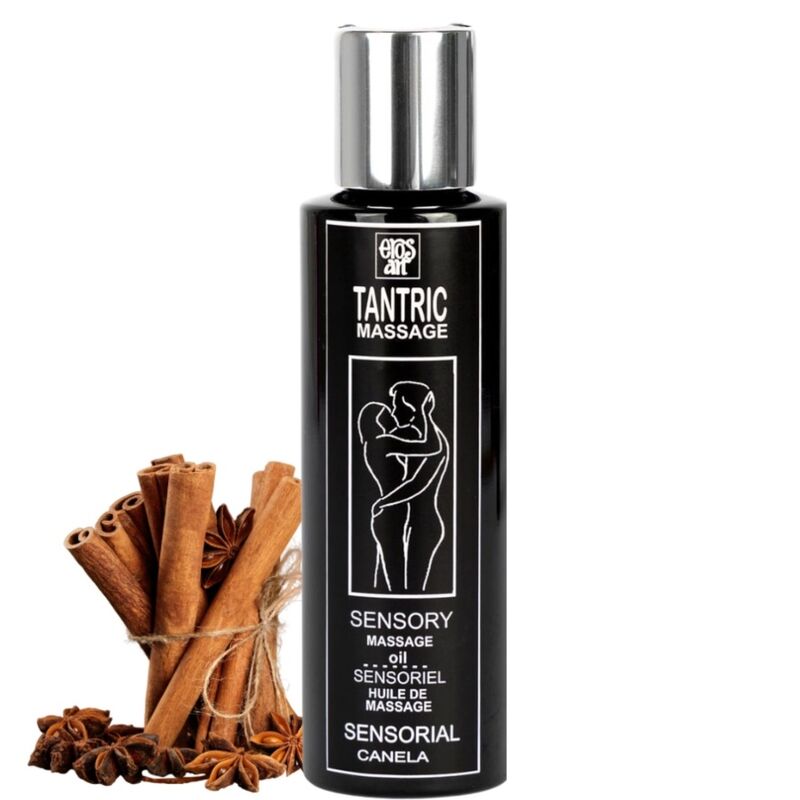 EROS-ART Natural tantric massage oil and aphrodisiac cinnamon 100 ml