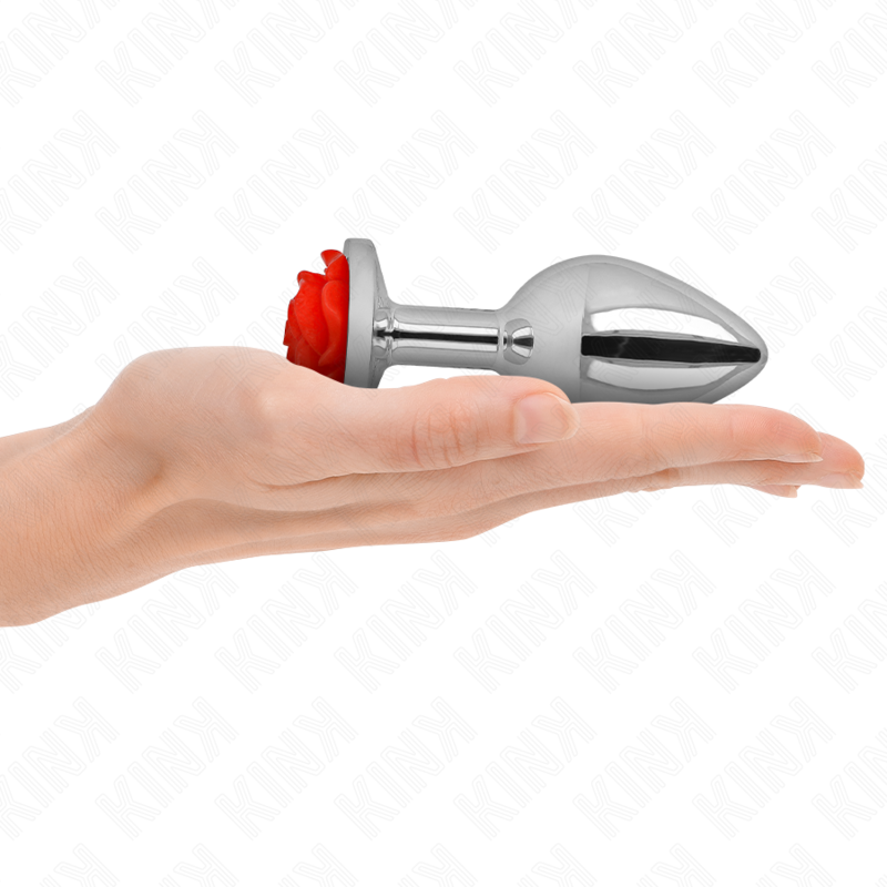 KINK PLEASURE PLUGS Plug anal rose red size l