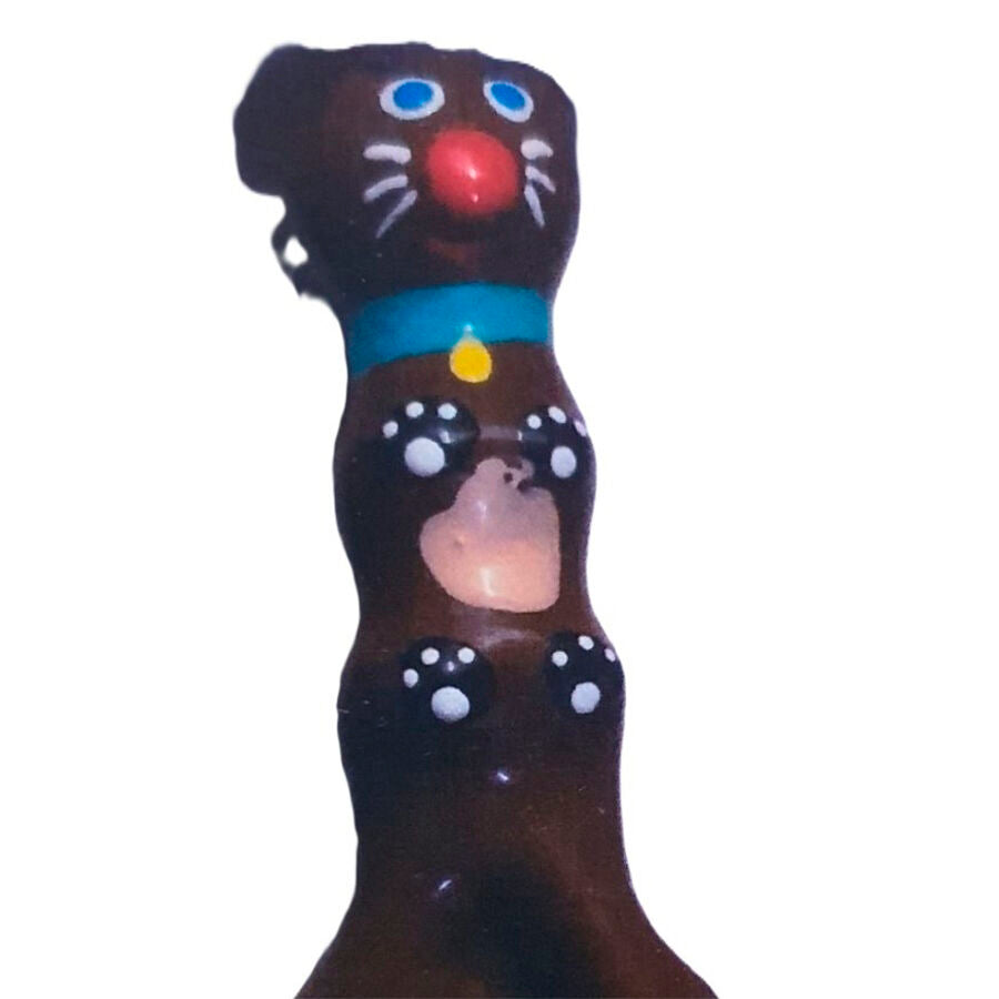 CONDOMERIE Handpainted novelty condoms brown dachshund XL