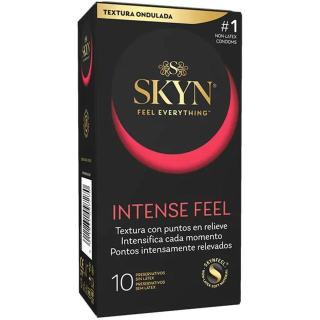 SKYN Intense feel textured condom with wavy design 10 units