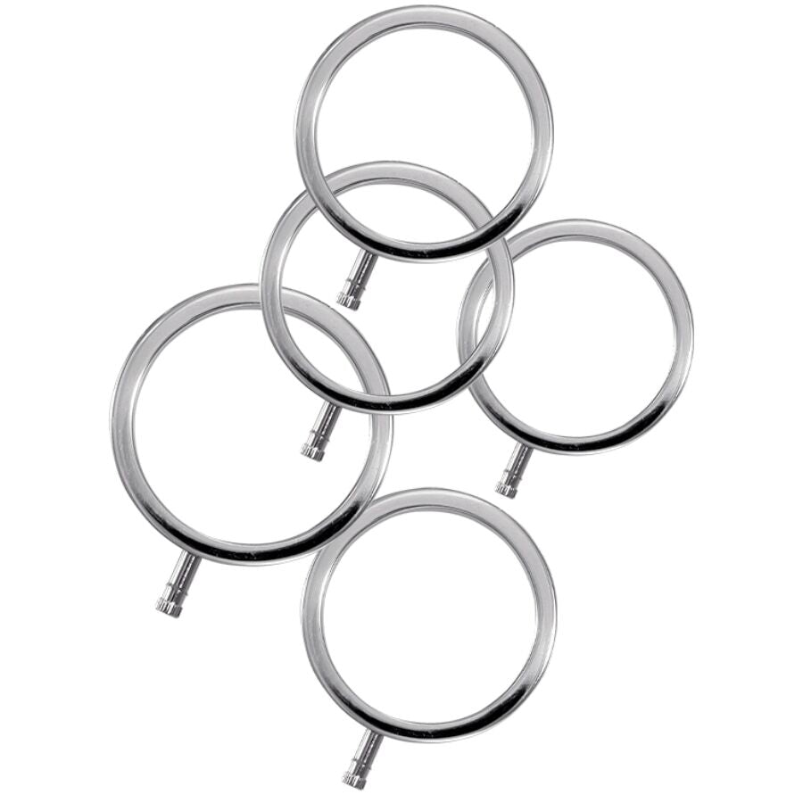 ELECTRASTIM Electrarings metal penis rings pack of 5