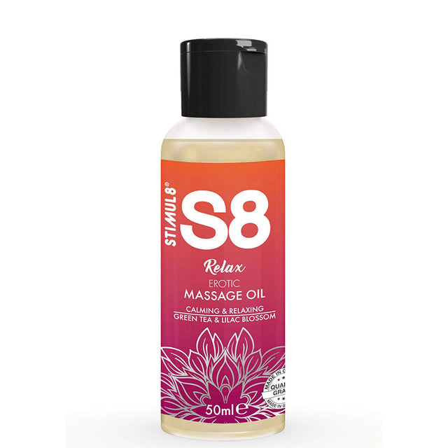 STIMUL8 S8 relax erotic massage oil green tea 50 ml