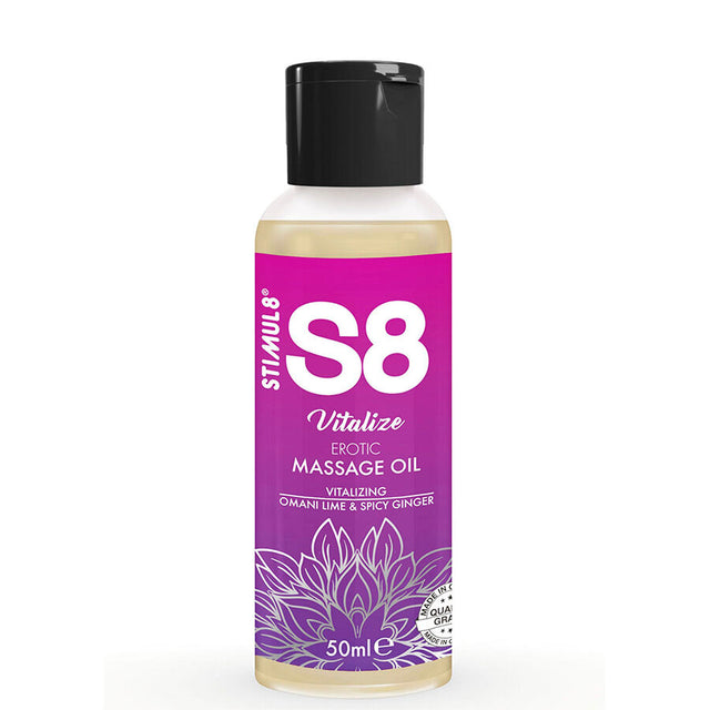 STIMUL8 S8 vitalize erotic massage oil lime 50 ml