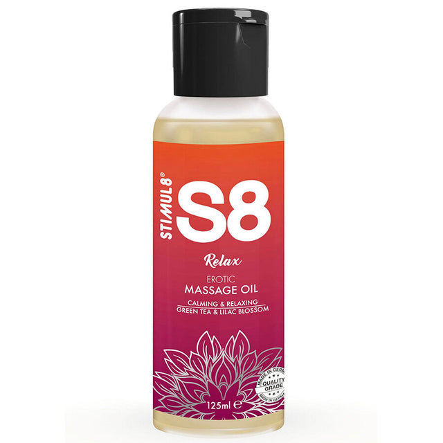 STIMUL8 S8 relax green tea massage oil 125 ml
