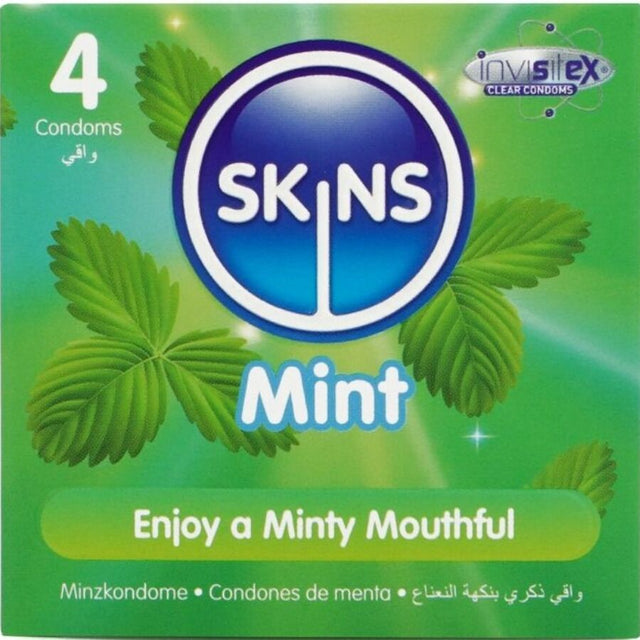 SKINS Mint premium condoms pack 4