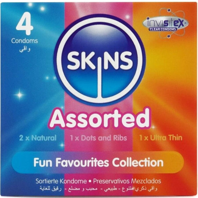 SKINS Assorted premium condoms pack 4