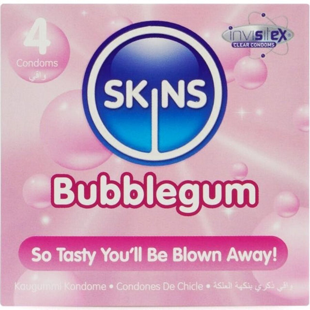 SKINS Bubblegum premium condoms pack 4