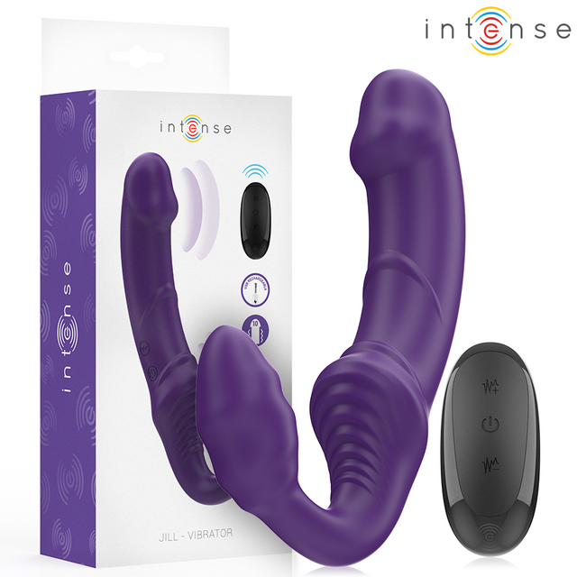 INTENSE REMOTE CONTROL Jill double vibrator 20 cm purple remote control