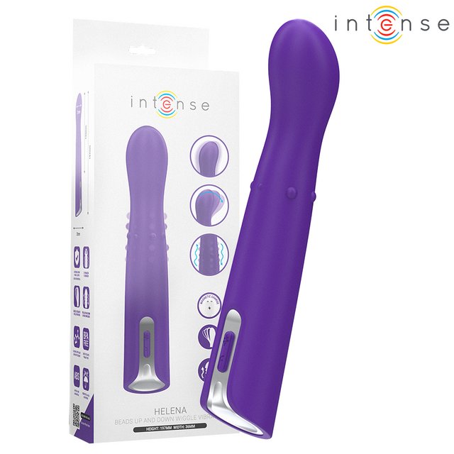 INTENSE HIGH TECH Helena beads up & down wiggle vibrator 13.5 cm
