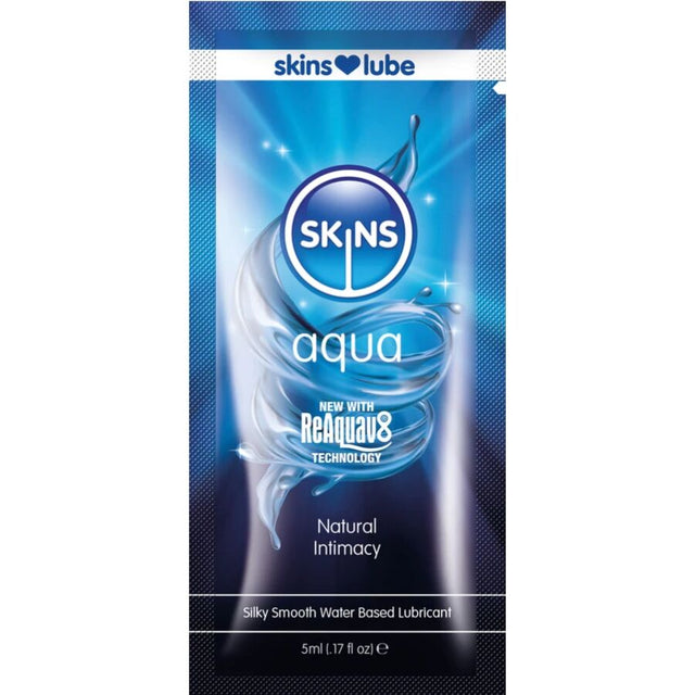 SKINS Aqua water-based lubricant single-dose 5 ml