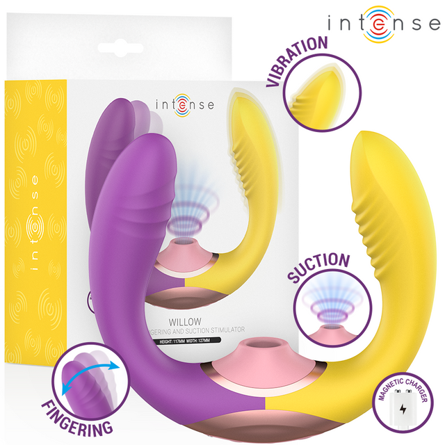 INTENSE HIGH TECH Willow 3-in-1 suction and vibration stimulator