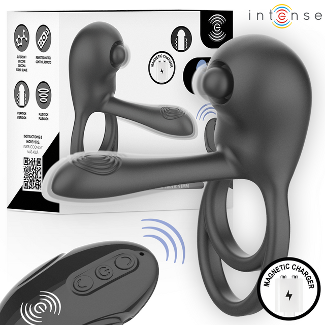 INTENSE REMOTE CONTROL Spike remote control vibrating penis ring