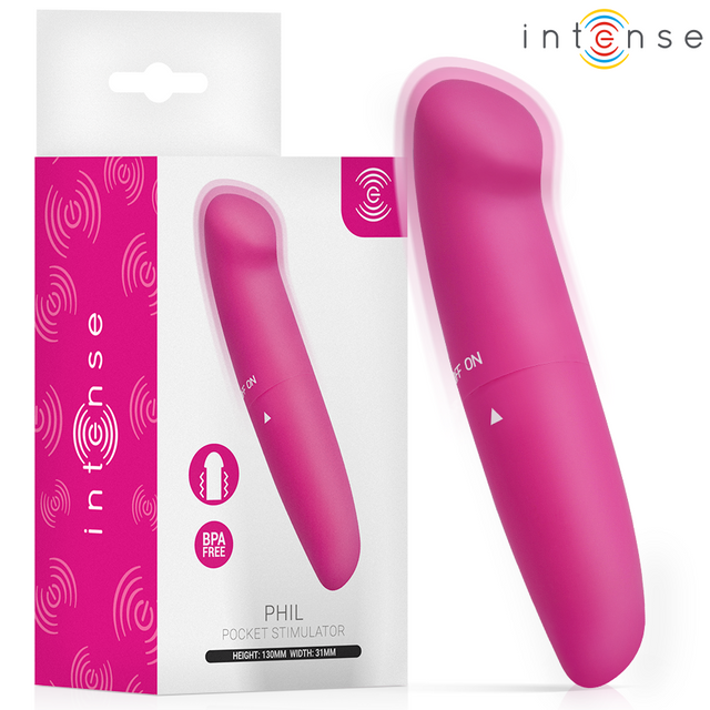 INTENSE FUN TOYS Phil G-Spot vibrator pink 13 cm