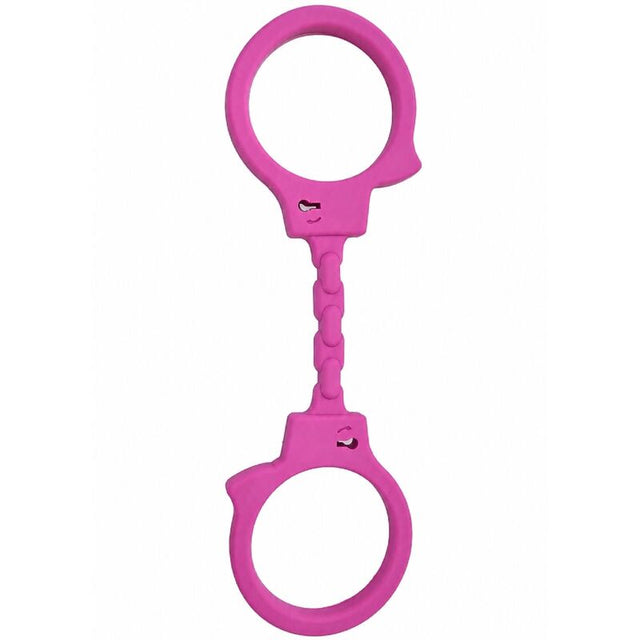 DIABLO PICANTE Silicone handcuffs fuchsia