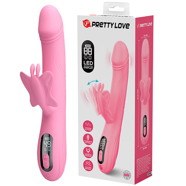 HIGH TECH Bella rabbit vibrator with butterfly stimulation and LED
