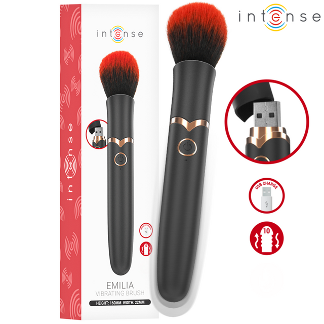 INTENSE HIGH TECH Emilia vibrating brush 10 vibrations 16 cm