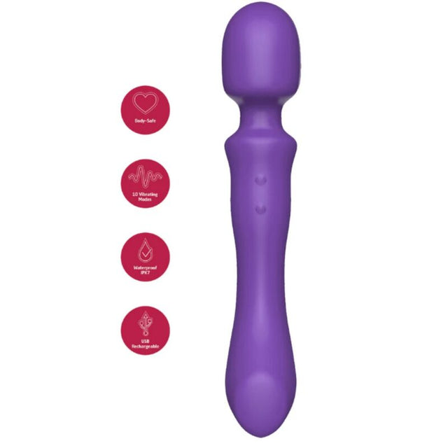 She.E.O Double-ended vibrating massager wand