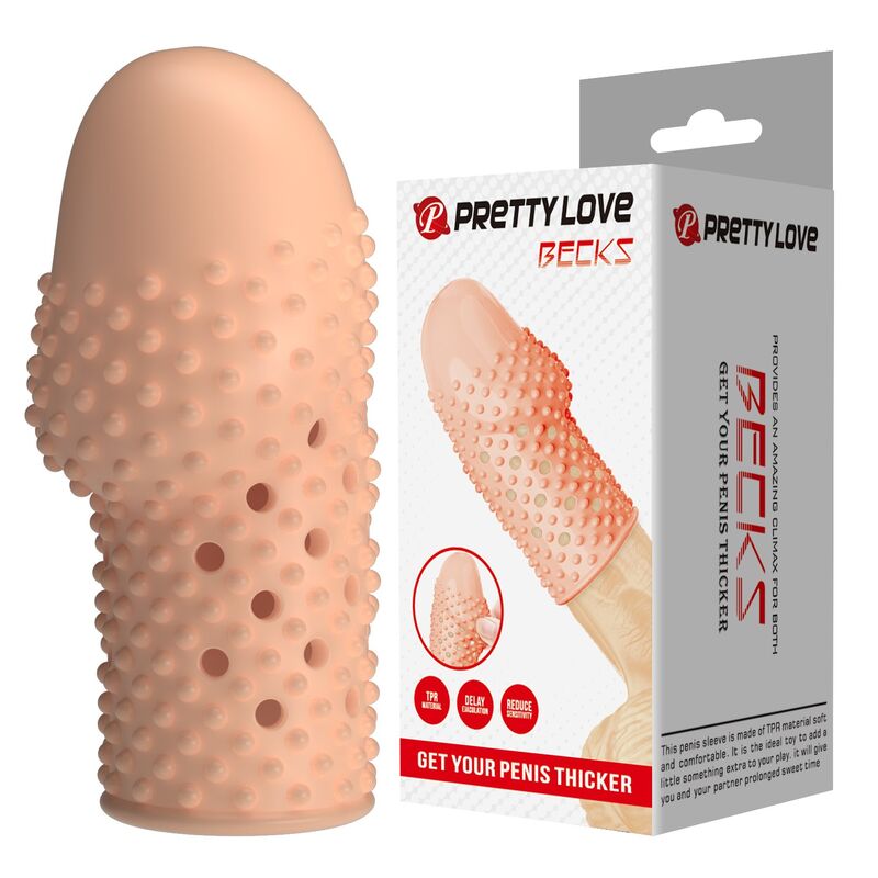 FOR HIM Geek's penis sleeve get your penis thicker natural color