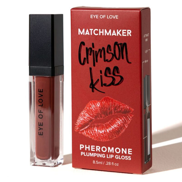 EYE OF LOVE Matchmaker crimson kiss red lip gloss volumizing effect with pheromones 8.5 ml