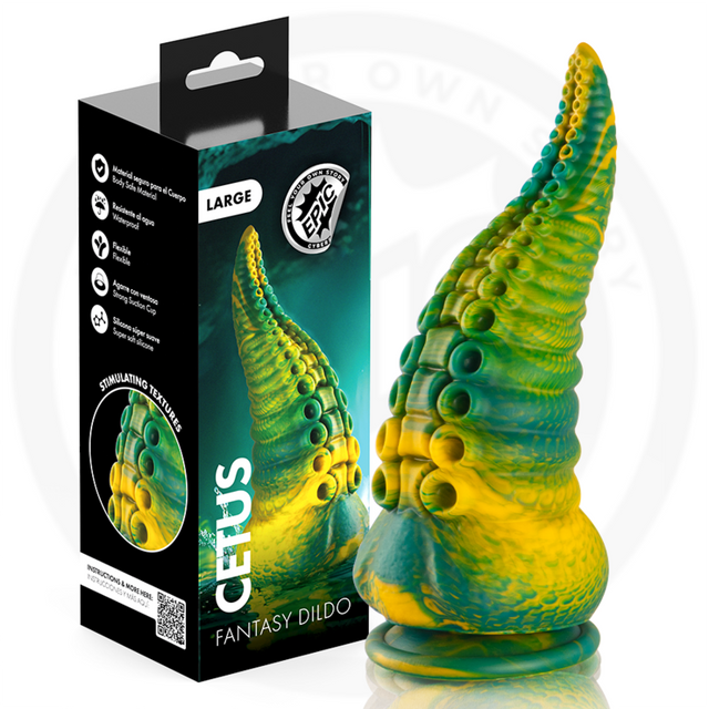 EPIC Cetus green tentacle dildo large size