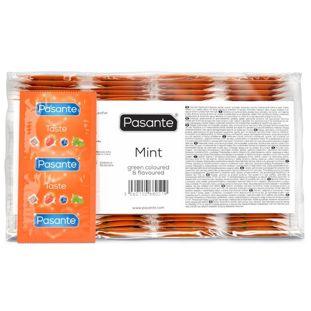 PASANTE Condoms flavor mint bag 144 units