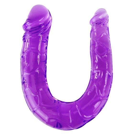 BAILE ANAL Double dildo in lilac flexible jelly