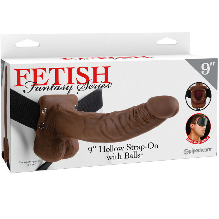 FETISH FANTASY SERIES Series 9 hollow strap-on with balls 22.9cm