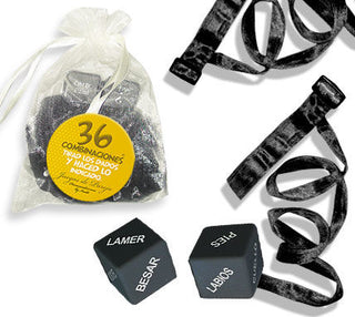Kit bag organza ties black