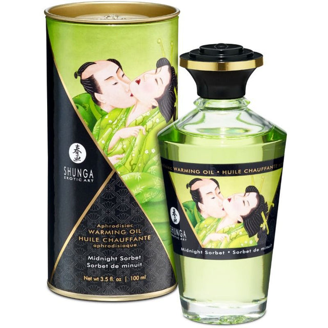 SHUNGA OILS Massage oil with heat effect midnight sorbt flavor 100 ml