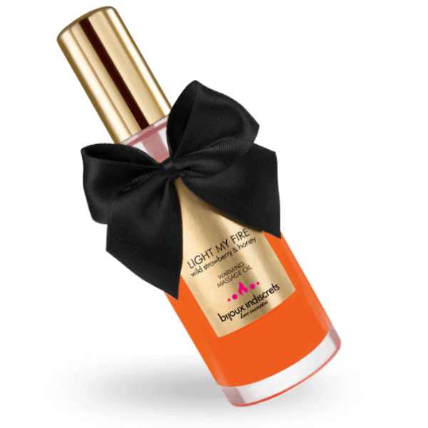 BIJOUX LOVE COSMETIQUES Massage oil heat effect strawberry aroma