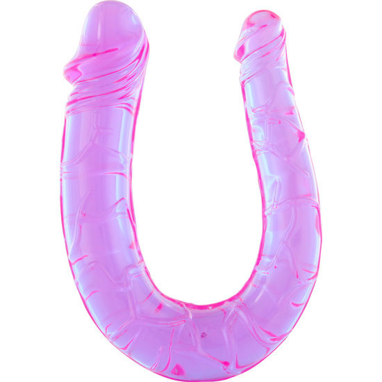 SEVEN CREATIONS Penis with two flexible jelly heads